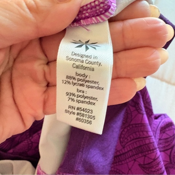 Athleta Women’s Purple Printed Harmonious Cami - Picture 8 of 8